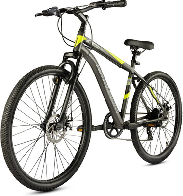 TUNGSTEN CROSS TRAK 7 | DUAL DISC | SUSPENSION | FULLY FITTED 26 T (inch) Mountain Cycle(7 Gear, Grey, Only Front Suspension)