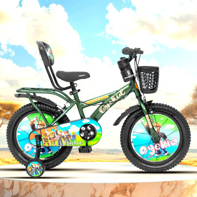 Oyekid Blox 16T Cycle for Kids with In-Built Carrier 16 T (inch) Recreation Cycle(Single Speed, Green, Rigid)