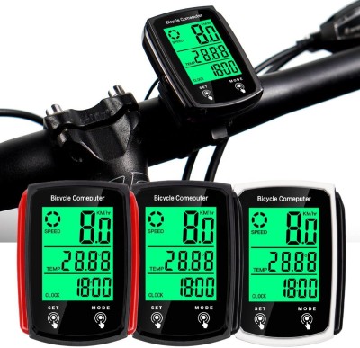 trakoz Water resistant Bike Speedometer 19 Functions Average, Max Speed Wireless Cyclocomputer