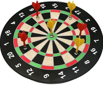 Baybees Magnetic Dart Board Game with Darts, Toy Gifts for Children and Kids Soft Tip Dart(Pack of1)
