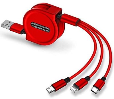 Mitul 3-in-1 Cable 1.2 m 3-in-1 USB Charge Cord with Phone Charging Pad