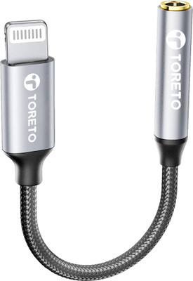 Toreto AUX Cable 3.5 m Lightning to 3.5 mm Headphone Jack Adapter for iPhone, iPhone Aux Adapter Converter Dongle Audio Cable(Compatible with iPhone 14 Pro Max, iPhone 14 Pro, iPhone 14, iPhone 13 Series, iPhone 12 Series, Black, One Cable) Toreto AUX Cable 3.5 m Lightning to 3.5 mm Headphone Jack Adapter for iPhone, iPhone Aux Adapter Converter Dongle Audio Cable(Compatible with iPhone 14 Pro Max, iPhone 14 Pro, iPhone 14, iPhone 13 Series, iPhone 12 Series, Black, One Cable)