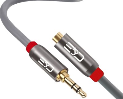 C&E AUX Cable 3.05 m Cables & Etc® Pure Copper 3.5mm Stereo Audio Extension Cable Male Female Connectors with Zinc Alloy Metal Plugs Cable [ 10Feet), [ 3 Meters](Compatible with SMART TV, DVD PLAYER, LAPTOP, Home Theator, MUSIC PLAYER, COMPUTER, Sound Bar, Gray, One Cable)