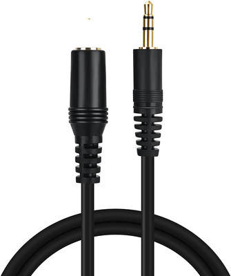 EKAAZ AUX Cable 20 m High-Quality Aux Cable for Seamless Sound Experience - 3.5mm Audio Jack to Jack Cable(Compatible with Headphone, Smartphone, Speaker, 3.5mm Aux Jack, Black, One Cable)