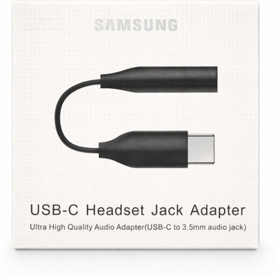 Auronix Black Samsung Original USB-C to 3.5mm Headphone Jack Adapter Phone Converter Offers & Cashback