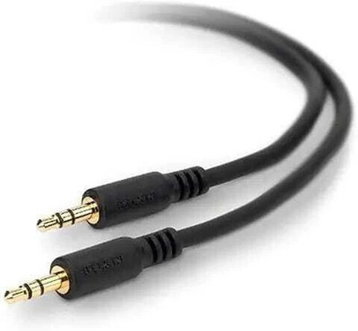 EKAAZ AUX Cable 10 m AUX Cable 10 Meter 3.5mm Male to Male Stereo Audio Aux Cable(Compatible with SPEAKER, LAPTOP, COMPUTER, Subwoofer, SPEAKER, Black, One Cable)