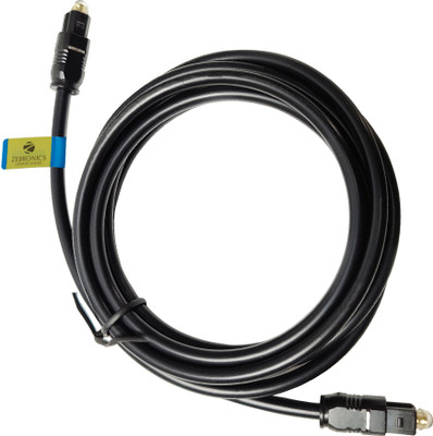 ZEBRONICS Fiber Optical Cable 1.5 m Zeb-OC150(Compatible with Blu-ray players, A/V receivers, A/V receivers,Sound Bars,Playstation,DVD,TV, Black)