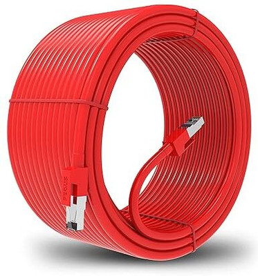 Fedus Ethernet Cable 3 m Cat6 Ethernet Cable, 3 Meter High Speed 550MHZ / 1Gigabit Speed UTP LAN Cable(Compatible with Router, Red, One Cable)