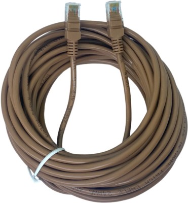 Upix Ethernet Cable 9.1 m Copper Premium Ethernet Patch Cord CAT5E, RJ45 LAN Cable - 10 Yards(Compatible with Computer, Laptop, Router, Modem, Smart TV, White, One Cable)