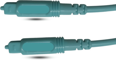 Octec Fiber Optical Cable 1 m Optical Digital Audio Toslink Cable 4mm High-Fidelity Sound in Home Theater|Gaming|Audio Systems(Compatible with Hi-Fi Audio Systems, TV, gaming station, Mint Green, One Cable)