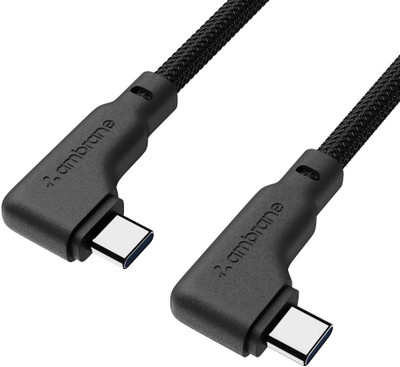 Ambrane Type C 2 A 1.2 m ABTTLS-12(Compatible with Mobile, Black, One Cable)