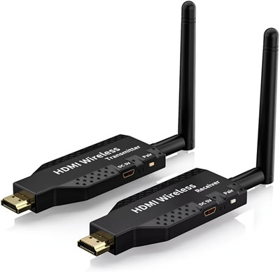 DKP MEDICAMS HDMI Adapter 50 m dkp-hdmi-T/R50(Compatible with hdmi to dhmi, Black, Pack of: 2)