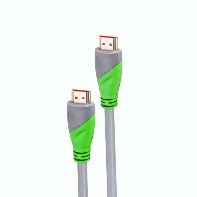Multybyte HDMI Cable 1.8 m MB-HC02(Compatible with HDTV, COMPUTER, LAPTOP, Green Grey, One Cable)