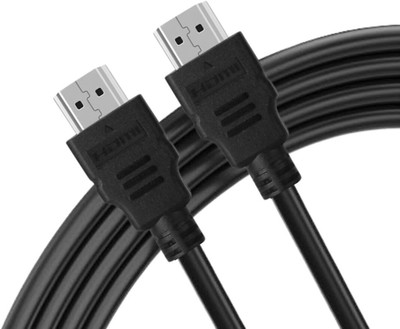 Aliens HDMI Cable 1.5 m HDMI Cable 1.5 m Slim 1.5Mtr High Speed Ethernet 10.2 Gbps, 3D, 4K(Compatible with Gaming Console, Computer, TV, Camera, Black, One Cable)