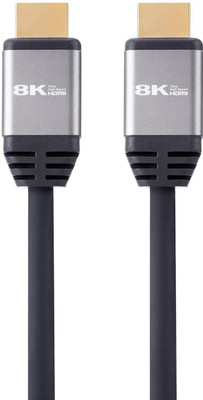 Nextech HDMI Cable 10 m NC105 10M(Compatible with HDTV, Projector, PS3, PS4, PS5, PC Gaphic Card, Apple TV 4K, Fire TV, Grey, One Cable)