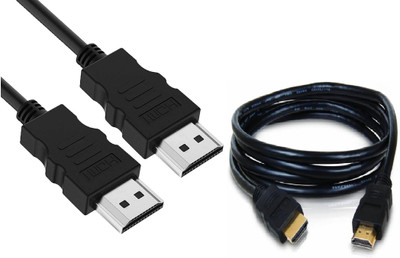 GoodsBazaar HDMI Cable 2.5 m Ultra High Speed 3D Full HD 1080p Premium Quality Male to Male HDMI Cable(Compatible with Computer, PC, Laptop, TV, Black)