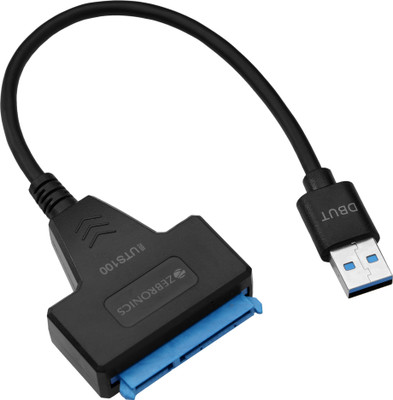 ZEBRONICS LAN Cable 0.15 m Zeb-UTS100(Compatible with HDD, SSD, Black)