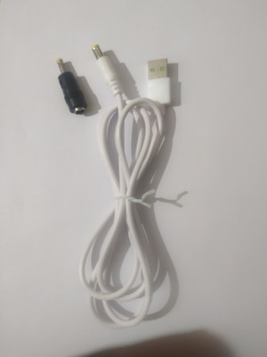 DEVBHOOMI LAN Cable 1 m DB - USB to DC Power Cable USB A to Male DC 4.0x1.7mm 1 MTR WHITE.(Compatible with Charging Adapter, White)