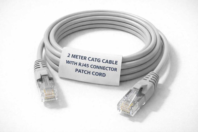 KNP LAN Cable 2 m CAT6 LAN NETWORK CABLE PATCH CORD(Compatible with COMPUTER, LAPTOP, ROUTER, NETWORK SWITCH, All devices support LAN RJ45 CONNECTOR, Grey, One Cable, RJ-45 To RJ-45)