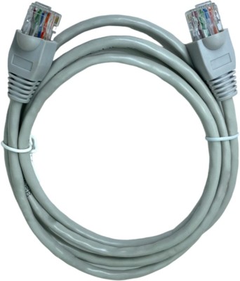 Upix LAN Cable 1.5 m Copper Premium Ethernet Patch Cord CAT5E, RJ45 LAN Cable - 1.5 Meter(Compatible with Computer, Laptop, Router, Modem, Smart TV, White, One Cable)