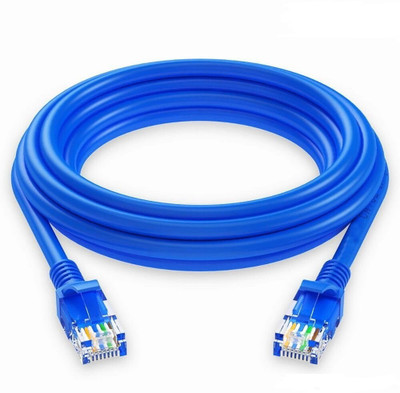 99Gems LAN Cable 1.5 m RJ45 Type connector,(Compatible with Computers, Blue, One Cable)