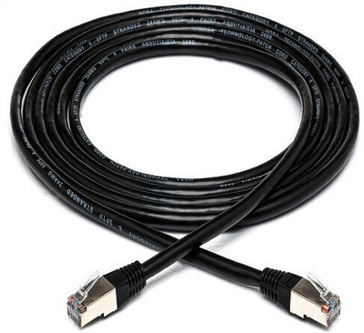 Smart Tech LAN Cable 1 m 1m Meter Ethernet Cable Lan Network Internet Patch Cord(Compatible with pc, laptop, networking, monitor, Black)