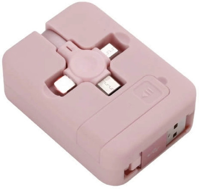 SANNO WORLD Lightning Cable 6.5 A 1.2 m 3 in 1 fast data charging with mobile phone stand(Compatible with Mobile all model vivo oppo Realme Samsung iPhone REDMI XIAOMI Mi, Pink, One Cable) SANNO WORLD Lightning Cable 6.5 A 1.2 m 3 in 1 fast data charging with mobile phone stand(Compatible with Mobile all model vivo oppo Realme Samsung iPhone REDMI XIAOMI Mi, Pink, One Cable)