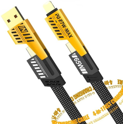 Chaebol Lightning Cable 1 m 4 IN 1 65W Multi-function Super Fast USB C Cable, Gold Plated 27W USB C To Lightning Cable, Compatible with MacBook Pro, ThinkPad, iPhone 15 14 13 12 Series Samsung S24 Ultra S23 S22(Compatible with Laptop, Smartphone, Laptop, Tablet, Yellow Grey, One Cable) Chaebol Lightning Cable 1 m 4 IN 1 65W Multi-function Super Fast USB C Cable, Gold Plated 27W USB C To Lightning Cable, Compatible with MacBook Pro, ThinkPad, iPhone 15 14 13 12 Series Samsung S24 Ultra S23 S22(Compatible with Laptop, Smartphone, Laptop, Tablet, Yellow Grey, One Cable)