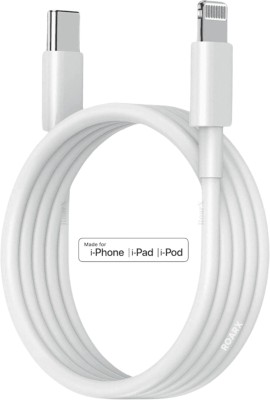 RoarX Lightning Cable 1 m Original quality 20W PD Fast Charging USB C(Compatible with Apple iPhone 11 iPhone 12 iPhone 13 iPhone 14 Pro Pro Max X XS X XS MAX, White, One Cable)