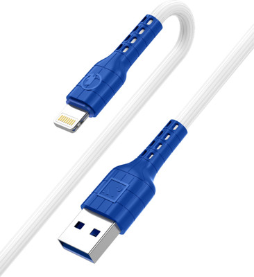 RPMSD Lightning Cable 1 m 2.4A Super fast USB-A to Lightning Cable Fast Transmission Android Data Cable for charger cable(Compatible with All IOS Comprising USB-A to Lightning Cabl Ports, White, Blue, One Cable)