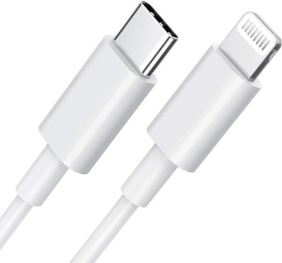 IARYZ ORIGINAL Lightning Cable 2.1 A 1 m Lightning Cable For Fast Charging(Compatible with apple iphone X Series/11 Series/12 Series/13 Series/14 Series, White, One Cable)