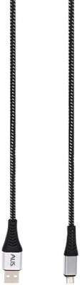 alis Lightning Cable 1.5 m DATA CABLE -MICRO(Compatible with All Smart Phones, Black, One Cable)