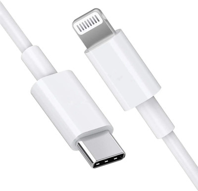 The Black Store Lightning Cable 2 A 1 m Original 20 Watt Quick Fast Charging Technology(Compatible with iPhone 13|13 PRO|iPhone 12|12PRO|13PRO MAX|12 MINI, White)