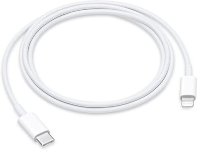 EXAMOB Lightning Cable 1 m C to Lightning(Compatible with iPhone, iPad, AirPods or iPod, White)