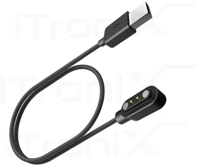 SANNO WORLD Magnetic Charging Cable 0.3 m Charger for boAt Storm Smart Watch(Compatible with boAt Storm Smart Watch, Black, One Cable)