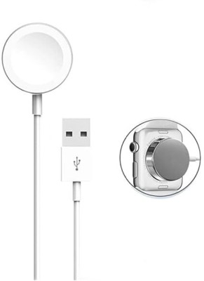 techburner Magnetic Charging Cable 1 m iWatch Series Ultra/9/8/7/6/SE/SE2/5/4/3/2-[3.3FT] White(Compatible with smartwatch, White, One Cable)