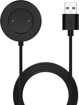 TECHGEAR Magnetic Charging Cable 1 m Magnetic Charging Cable 1 m USB Dock Charging Cable Compatible with Realme Watch S (RMA207)(Compatible with Realme Watch S, Black)