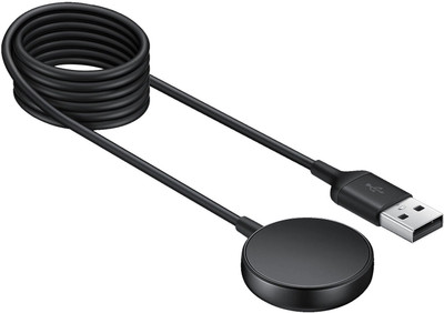 EYNK Magnetic Charging Cable 1 m USB Charging Cable Cord Dock Stand for Galaxy Watch Active 2/ Active 1(Compatible with Samsung Galaxy Watch Active 2/ Galaxy Watch Active 1 (40/44MM), Black, One Cable)