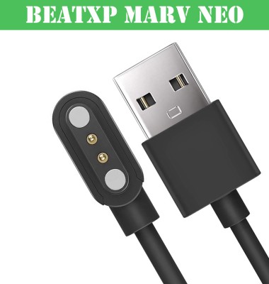 HexaGear Magnetic Charging Cable 0.6 m beatXP Marv Neo 1.85” (4.6 cm) Display, Bluetooth Calling Smart Watch, Smart AI Voice Assistant(Compatible with beatXP Marv Raze Charging Cable, beatXP Marv Neo, DO NOT WORK ANY OTHER SMART WATCH, Black, One Cable)