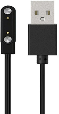 EYNK Magnetic Charging Cable 0.6 m 2 Pin USB charging cable for Optimus with 1.43 smartwatch(Compatible with Only for Fastrack Optimus with 1.43 smart watch, Black, One Cable)