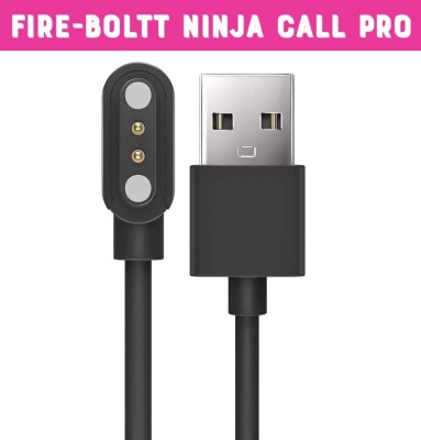 HexaGear Magnetic Charging Cable 0.6 m Fire-Boltt Ninja Call Pro Smart Watch(Compatible with Fire-Boltt Ninja Call Pro, BSW053 Magnetic Charging Cable, Black, One Cable)