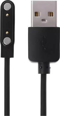 HexaGear Magnetic Charging Cable 2 A 0.9 m NA Dominian AMOLED Display, Stainless Steel Design SmartWatch(Compatible with Fire-Boltt Dominian, BSW211, DO NOT WORK ANY OTHER WATCH, Black, One Cable)