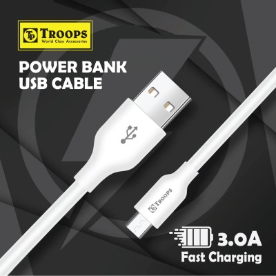 TP TROOPS Micro USB Cable 2 A 1 m TP-2082(Compatible with mobile, White)