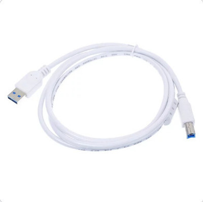 Ranz Micro USB Cable 1.5 m RZ-PC01(Compatible with Scanner, Personal Computer, Printer, White, One Cable)