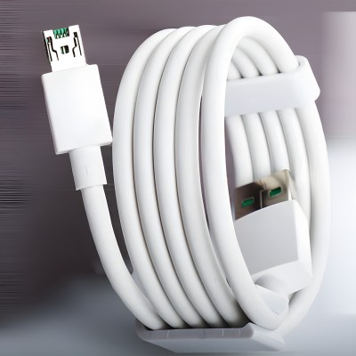 ULTRADART Micro USB Cable 4 A 1 m original MICRO VOOC 20W-5V/4A VOOC CHARGER 7 PIN MICRO USB(Compatible with Oppo F9 Pro, R7, R9 F11 Pro, Realme 3 PRo, White, Green, One Cable)