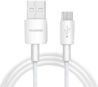 Huawei Micro USB Cable 2 A 1 m Data Cable Micro B Type(Compatible with Huawei Honor Mobile Phone Smart Watch, White, One Cable)