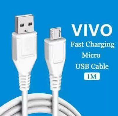 Siddhi Collection Micro USB Cable 1 m Data Cable 3.1(Compatible with Mobile, TV, Computers, White, One Cable)