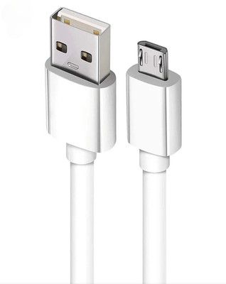 EVERTRONIX Micro USB Cable 6 A 1 m Micro USB Cable 6.1 A 55w 1 m Micro USB Cable 1 m v8 DATA CABLE (Compatible with Data Transfer, Fast Charging, White) (Compatible with MOBILE, White, One Cable)(Compatible with MOBILE, TABLET, White, One Cable)