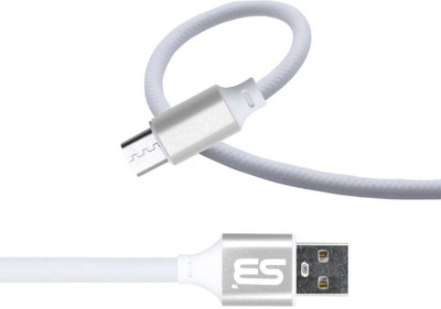 SB Micro USB Cable 2 A 1.2 m Fast Charging & Data Sync 1.2 m Micro Usb Data Cable (Android) (Compatible with Vivo U20, Vivo Z1 Pro, Vivo Y15 2019, Vivo Y11 2019, Vivo U10, Vivo Y12 Silver, One Cable)(Compatible with All Phones for Micro USB Devices, Silver, One Cable)