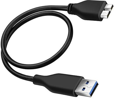 ALRITO Micro USB Cable 0.3 m USB 3.0 Cable A to Micro B high Speed Upto 5 Gbps Data Transfer Cable for Portable External Hard Drive(Compatible with External Hard Drives cable, Black, One Cable) ALRITO Micro USB Cable 0.3 m USB 3.0 Cable A to Micro B high Speed Upto 5 Gbps Data Transfer Cable for Portable External Hard Drive(Compatible with External Hard Drives cable, Black, One Cable)
